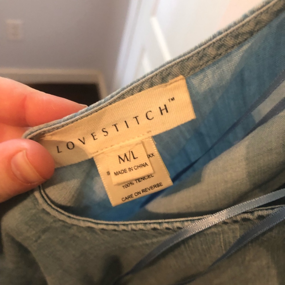 LOVESTITCH Light Blue Jean Maxi - Picture 6 of 7